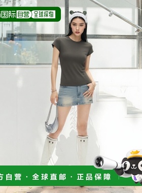 香港直邮RICK OWENS 女士T恤 RP02E4235JR25 AW2025 军绿色