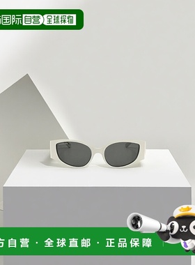 香港直邮BALENCIAGA 女士眼镜 BB0258S012 AW2023 白色 几何框太