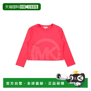 1h可退 香港直邮Michael Kors Kids 女童 T恤童装 red红色 舒适时