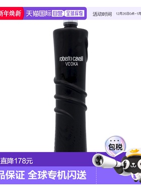 欧洲直邮Roberto Cavalli黑色伏特加1000ml浓郁清淡能量补充