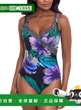 自营Miraclesuit  It's A Wrap One-Piece - black 美国奥莱直发