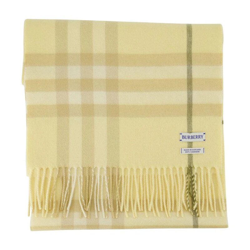 BURBERRY 女士围巾 8112710 SS2026 黄色