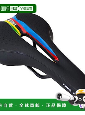 【日本直邮】GORIX 低反弹自行车鞍座 加厚软垫  GX-C19 黑色×彩