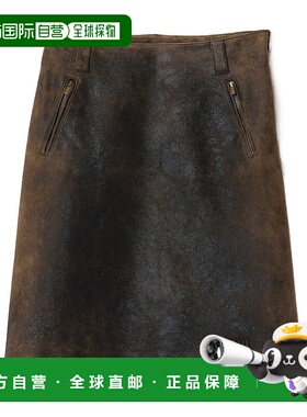 香港直邮Miu Miu 腰带环半身裙 MPD83018BTSOOOa字裙