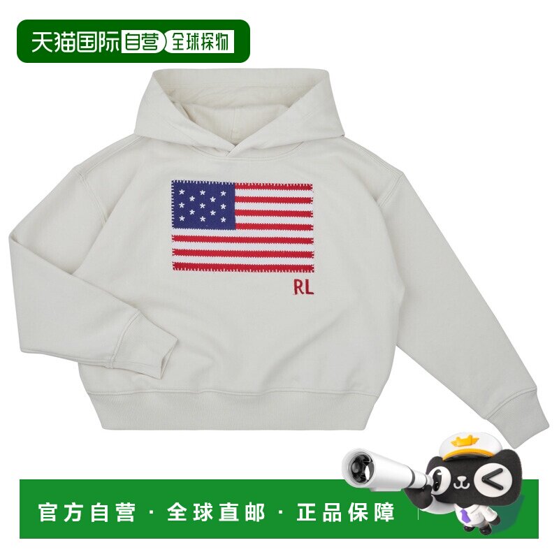欧洲直邮Polo Ralph Lauren拉夫劳伦童装套头运动衫卫衣BLANC