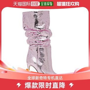 女士粉色 香港直邮潮奢 Texas 中筒靴 Paris Slouchy