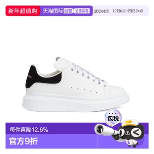 香港直邮McQueen麦昆小白鞋板鞋男女款经典白色黑尾厚底运动