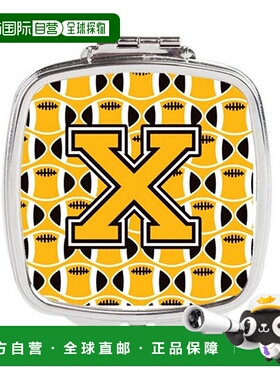 自营 Carolines Treasures CJ1080-XSCM 字母 X 足球黑,旧款