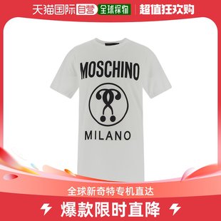 男士 香港直邮潮奢 莫斯奇诺 T恤 Moschino 徽标圆领短袖