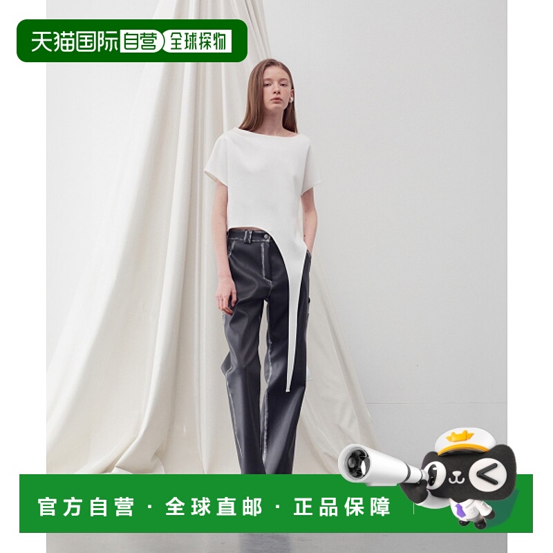 韩国直邮RE RHEE 女士吊带衫RQ2TOO005-0 ASYMMETRIC HEM BOAT NEC