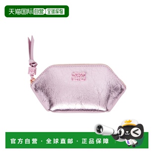 1h可退 香港直邮Ganni Bou Crushed 零钱包 B3010114