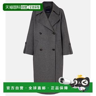 1h可退 香港直邮'S Max Mara 女士 Alice 初剪羊毛大衣 grey灰色