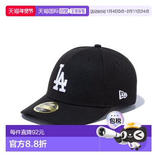 日本直邮New Era LP 59FIFTY 洛杉矶道奇队黑雪白 14524648