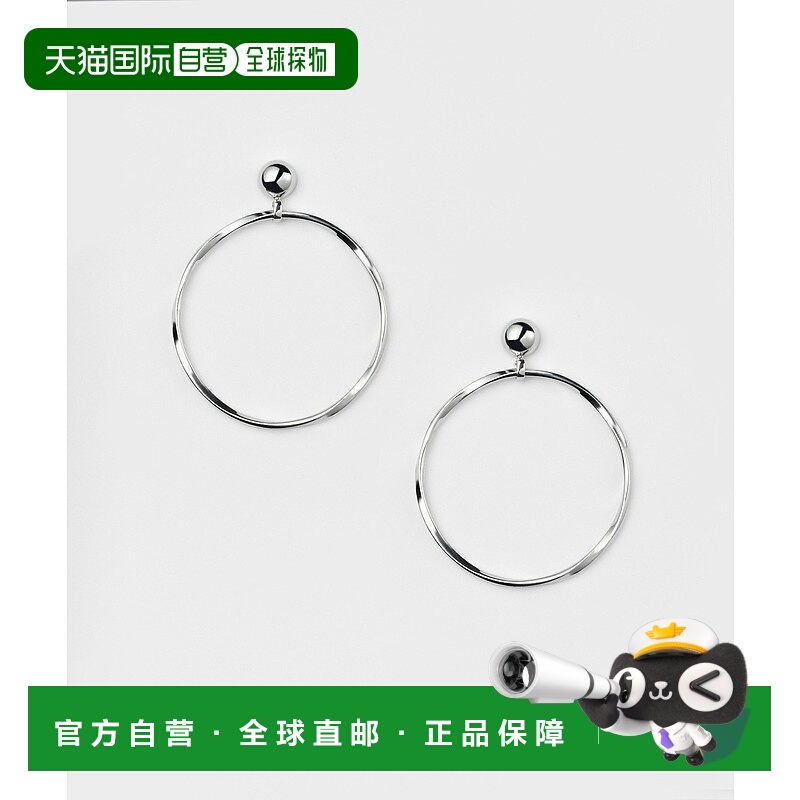 1h可退 日本直邮agete 阿卡朵 女士水流造型大耳环 10252112219