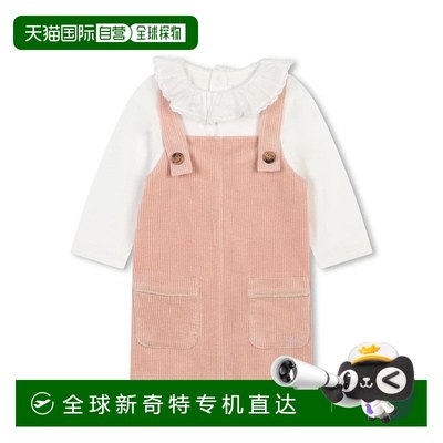 1h可退香港直邮CHLOÉ男童套装 C20328S01 AW2024花色长袖连衣