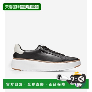 自营 Cole Haan Grandpro Topspin W22706运动鞋女式11号黑色皮鞋