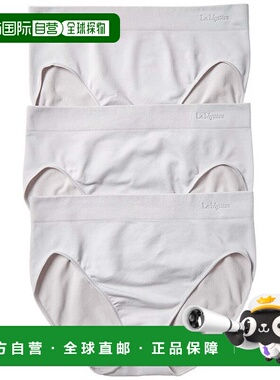 自营Le Mystere 3pk Hi-Cut Brief - silver 美国奥莱直发