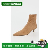 brown棕色 1h可退 舒 Joni 弹力绒面革短靴 香港直邮Simkhai 女士