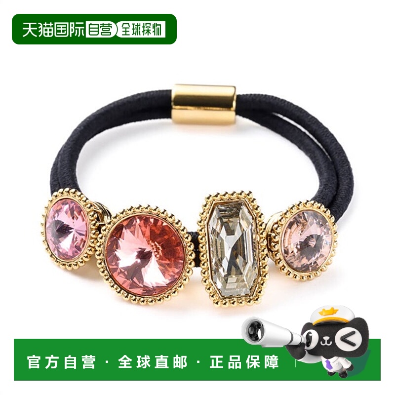 【日本直邮】Complex Biz施华洛世奇彩钻发圈 粉发饰发绳头饰配饰