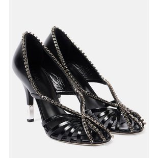 潮奢 Chloe 蔻依 女士 Leonie 精饰皮质浅口鞋