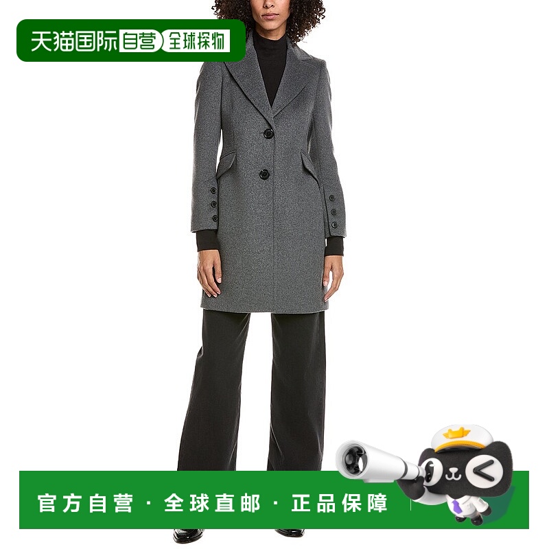 自营Sam Edelman Walker Wool-Blend Coat - grey 美国奥莱直发
