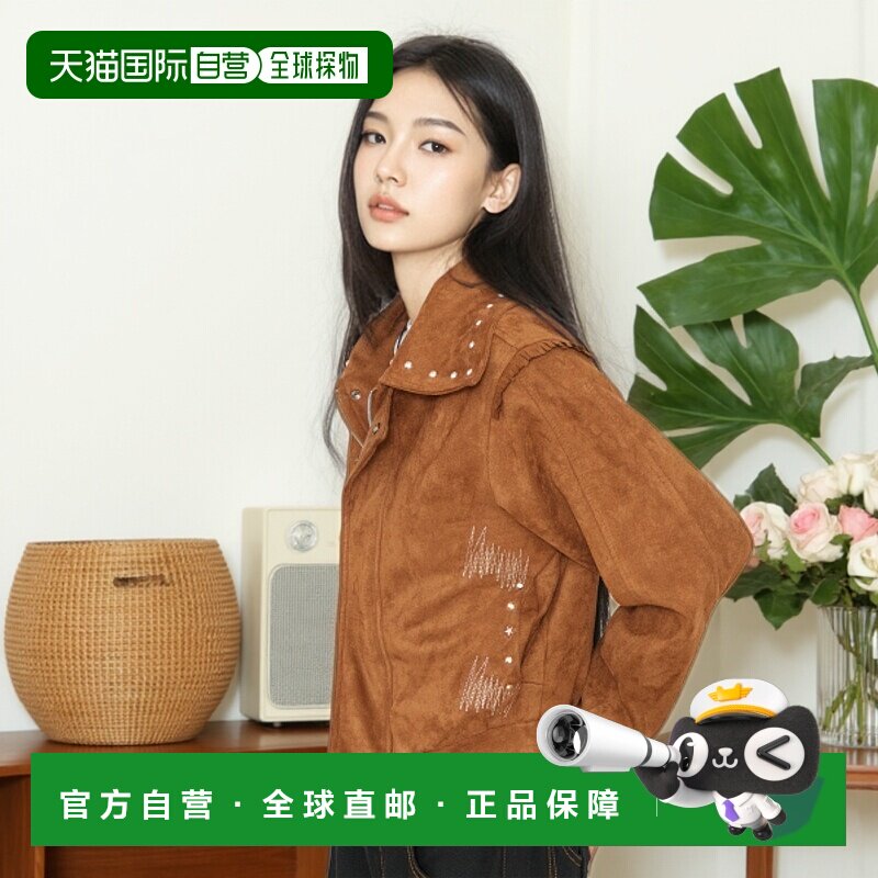 韩国直邮XTONZ 女士运动茄克/外套WXJ010BR潮流穿搭 高级感正品