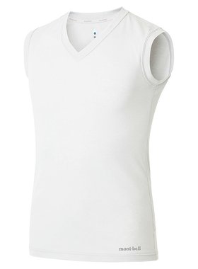 日潮跑腿Montbell蒙贝欧男款衬衫灰色包芯纺无袖日常SV S1107692