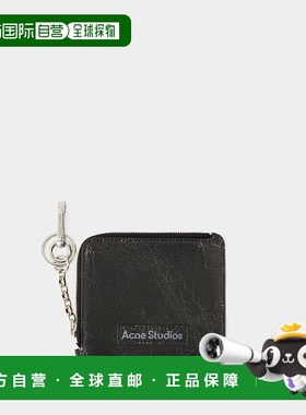 香港直邮ACNE STUDIOSAquare Crackle Wallet - Acne Studios - L
