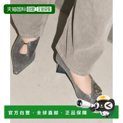 1h可退 日本直邮GRISE 女士 羊革5cm ARTY不对称切割高跟鞋 26191