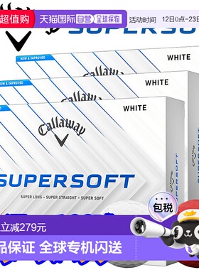 日本直邮Callaway SUPERSOFT 高尔夫球3 打（36 个球）日本2025