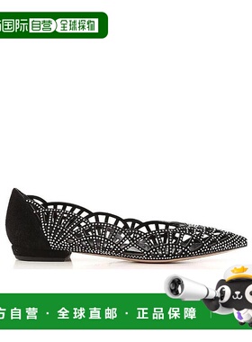 香港直邮Giorgio Armani 镂空尖头芭蕾鞋 X1D152XB297C83一脚蹬