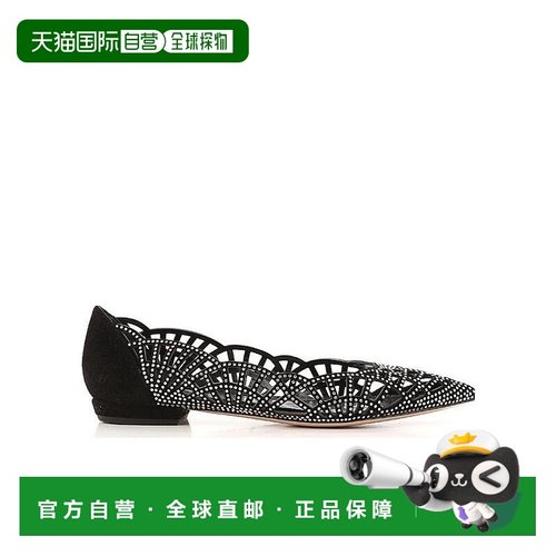 香港直邮Giorgio Armani 镂空尖头芭蕾鞋 X1D152XB297C83一脚蹬