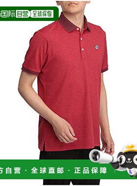 【日本直邮】Mizuno美津浓高尔夫短袖POLO衫男式2XL红色 52MA1007