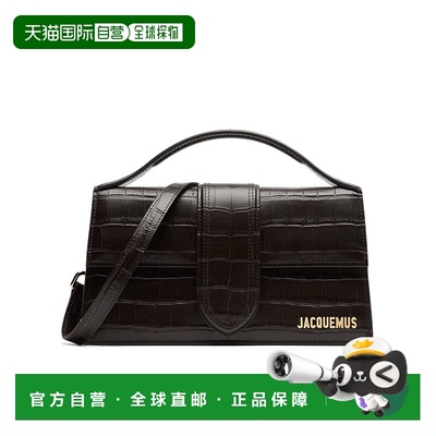 香港直邮JACQUEMUS 女士手提包 CROCCOBLACK AW2024 深棕色 Le Gr