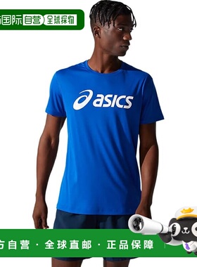 【日本直邮】亚瑟士 运动短袖T恤 2011C274.403 403(蓝色/亮白色)