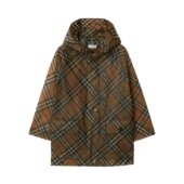 Burberry 80782221 格纹兜帽大衣