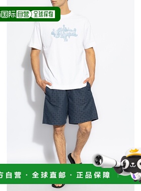 香港直邮GIVENCHY 男士短裤  BM51J75YCC063 CO蓝色 休闲裤