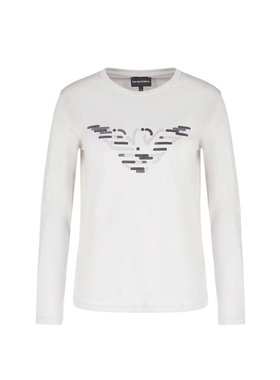 香港直邮Emporio Armani 徽标长袖T恤 6H2T8C2J30Z0601