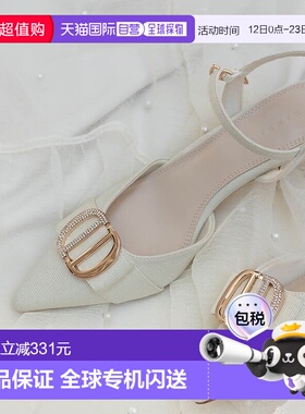 日本直邮RANDA 视觉部件系带高跟鞋 单鞋 黑色 RA041BW016226