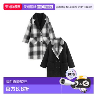 日本直邮日潮 GRL 格纹可翻转切斯特西装大衣 AT2403独特