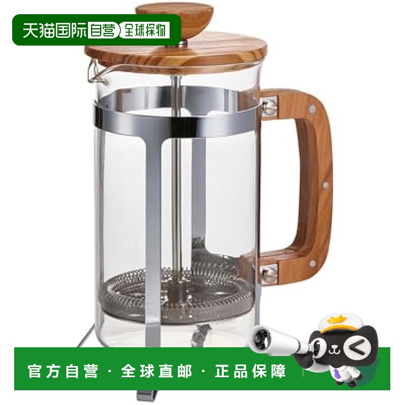 【日本直邮】HARIO Cafe Press 木质压榨咖啡法式压榨橄榄木耐热