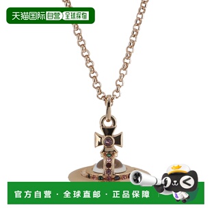 日本直邮Vivienne Westwood 项链全新小 ORB RG 项链 63020097-G0