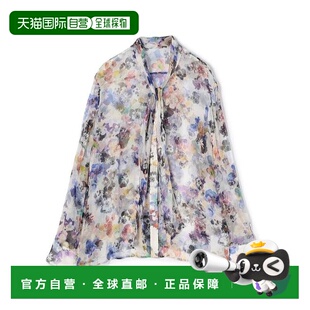 1h可退 日本直邮TOMORROWLAND 花卉印花 蝴蝶结设计 女式衬衫