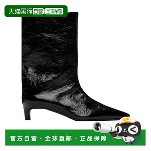 1h可退 香港直邮Jil Sander 尖头褶皱靴子 J15WU0015-P7589皮鞋