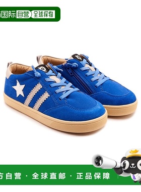 自营 Old Soles Wos Runner皮革和绒面运动鞋-蓝色 美国奥莱直发