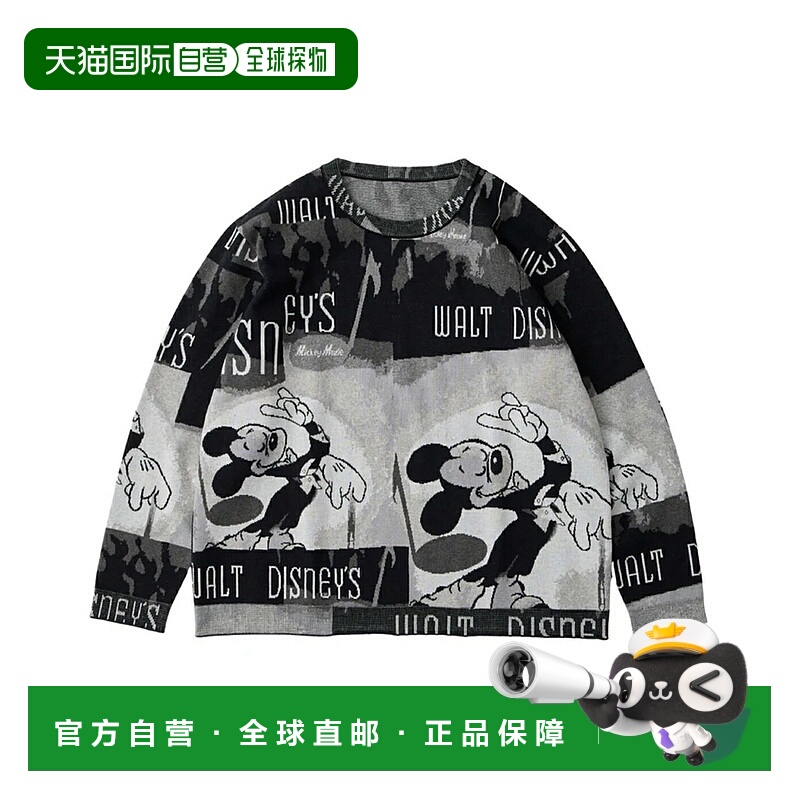 日本直邮Porter Classic 迪士尼 VP / PC 针织系列圆领衫 / 米奇