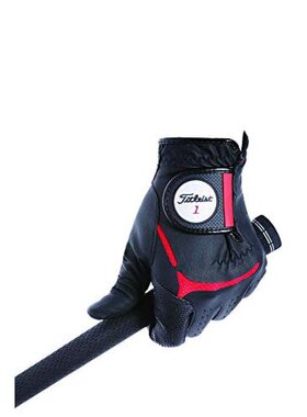 TITLEIST 高爾夫手套 TG39 黑色 21cm 22cm