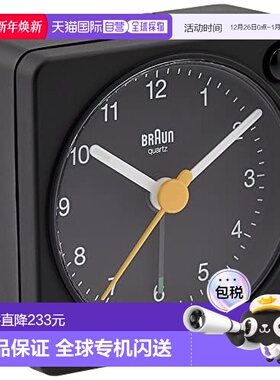 【日本直邮】Braun BC02XB 黑色 家庭 厨房 室内装饰 闹钟博朗