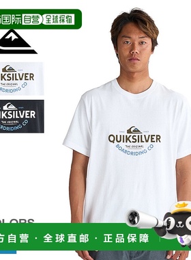 日本直邮Quiksilver 短袖T恤 QUIKSILVER TYPED OUT ST 男款 QST2