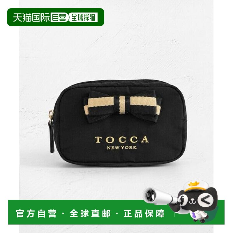 日本直邮ONWARD TOCCA WEB双色缎带收纳包斜挎包手提包收纳袋